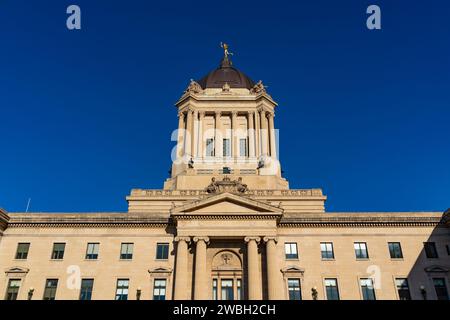 Manitoba legislative Building a Winnipeg, Canada Foto Stock