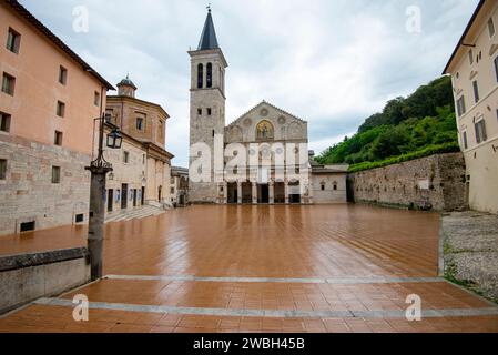 Cattedrale romana di Spoleto - Italia Foto Stock