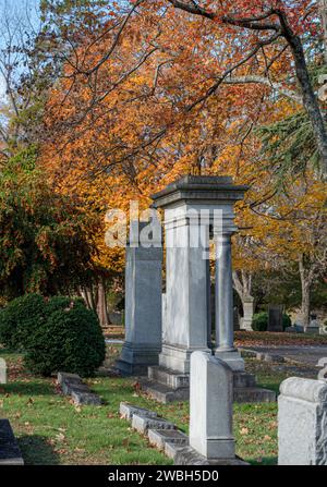 L'Hollywood Cemetery di Richmond, Virginia, è un cimitero storico Foto Stock