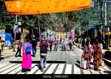 Mega Festival, Dussehra Festivals, Dhalpur Ground, Kullu, Himachal Pradesh, India, Asia, festival indiani Foto Stock