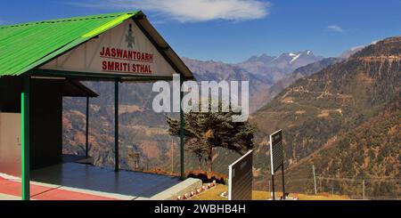 Jaswant garh War Memorial in onore di Rifleman Jaswant Singh Rawat, ora è una popolare destinazione turistica di tawang nell'arunachal pradesh, india Foto Stock