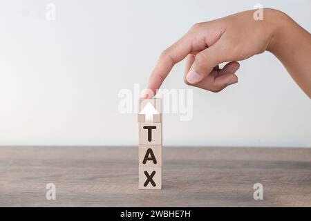 Il concetto di tassi di interesse e dividendi aumenta Foto Stock