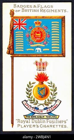 Royal Dublin Fusiliers - illustrazione della carta di sigaretta d'epoca Foto Stock