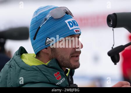 Biathlon Welt Cup 10 KM Verfolgung der Frauen a Hochfilzen, Österreich am 15.12.2018 Foto Stock