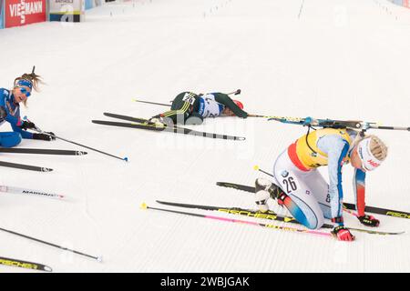 Biathlon Welt Cup 10 KM Verfolgung der Frauen ad Anterselva, Italien am 20.01.2018 Foto Stock