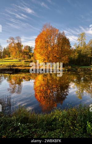 Schacky Park, Dießen am Ammersee, Baviera, Germania, Europa Foto Stock