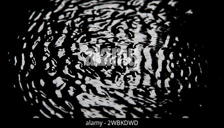 Luna piena riflessa nell'acqua, Normandia Foto Stock