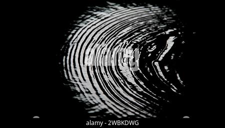 Luna piena riflessa nell'acqua, Normandia Foto Stock