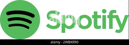 Icona Spotify, logo Spotify, logo Spotify, logo del logo Spotify illustrazione del vettore Illustrazione Vettoriale