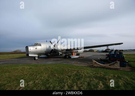 Il Vickers Varsity è un addestratore britannico bimotore in pensione gestito dalla Royal Air Force dal 1951 al 1976 Foto Stock