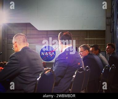 L'articolo European Service Module Structural test (test strutturale del modulo di servizio europeo) è stato situato presso lo Space Power Facility del NASA Glenn Research Center per test strutturali e ingegneristici il 30 novembre 2015. Foto Stock