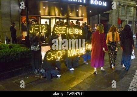 Londra, Inghilterra, Regno Unito. 11 gennaio 2024. Protesta (immagine di credito: © Vuk Valcic/ZUMA Press Wire) SOLO USO EDITORIALE! Non per USO commerciale! Foto Stock