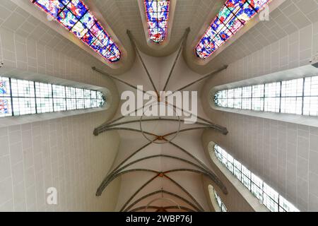 Interlaken, Svizzera - 14 agosto 2022: Chiesa del Castello di Interlaken (Schlosskirche) - Interlaken, Svizzera Foto Stock
