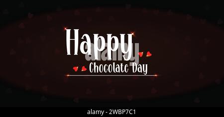 Sfondi e sfondi dell'Happy Chocolate Day che puoi scaricare e utilizzare sul tuo smartphone, tablet o computer. Illustrazione Vettoriale