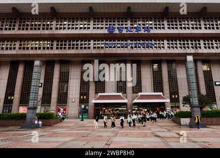 Taipei stazione principale Beiping W Rd a Taipei, Taiwan. Foto Stock