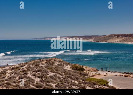 Una vista aerea della costa dell'Australia Occidentale Foto Stock