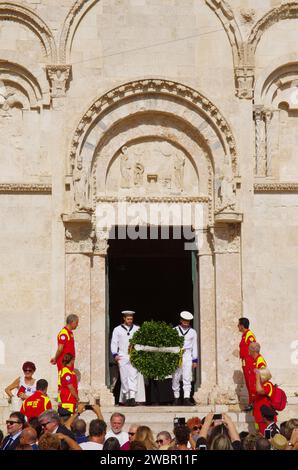 Termoli - Molise - 3 agosto 2017 - San basso, protettore della città - Foto Stock