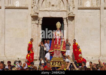 Termoli - Molise - 3 agosto 2017 - San basso, protettore della città - Foto Stock