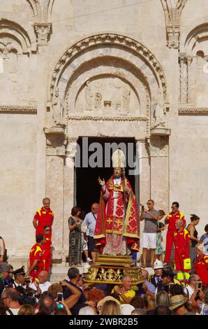 Termoli - Molise - 3 agosto 2017 - San basso, protettore della città - Foto Stock