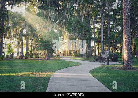 Foto del Kraft Azalea Garden a Winterpark, Florida. Presa il 29 ottobre 2023. Foto Stock