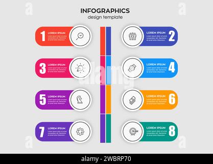Moderno vettore del modello di infografica Illustrazione Vettoriale