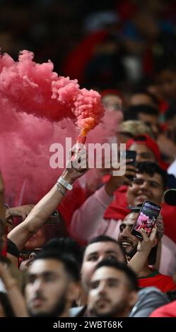 LENS, FRANCIA - 12 SETTEMBRE: Tifosi durante l'amichevole tra Marocco e Burkina Faso allo Stade Bollaert-Delelis il 12 settembre, Foto Stock