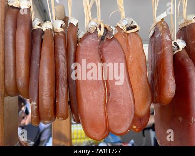 Bottarga, l'arata secca e pressata del triglie, utilizzata nella cucina sarda Foto Stock