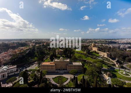 Italia, Roma, città del Vaticano: Foto aerea del Palazzo del Governatorato Foto Stock