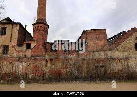 Vecchia casa muraria fatta di mattoni nella città di Görlitz Foto Stock