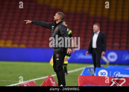 Ben Cahn al round 11 del calcio maschile A-League, Brisbane Roar vs Sydney FC, Suncorp Stadium, Brisbane, Queensland, 6 gennaio 2024 Foto Stock