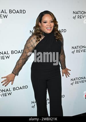 New York, USA. 12 gennaio 2024. Luna Lauren Velez partecipa al National Board of Review Gala del 2024 a Cipriani 42nd Street l'11 gennaio 2024 a New York City. Foto: Jeremy Smith/imageSPACE credito: Imagespace/Alamy Live News Foto Stock