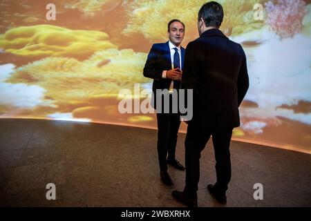 Italia Piemonte Torino Museo regionale di Scienze naturali - il presidente della regione Piemonte Alberto Cirio credito: Reality Easy Star/Alamy Live News Foto Stock