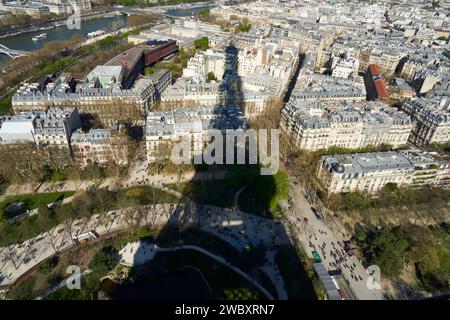 Eifel Tower Shadow Foto Stock