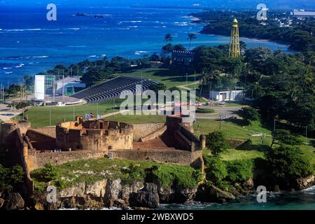 La storica fortezza di San Felipe - Puerto Plata, Repubblica Dominicana Foto Stock