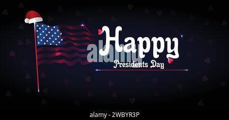 Sfondi e sfondi per l'happy Presidents Day che puoi scaricare e utilizzare sul tuo smartphone, tablet o computer. Illustrazione Vettoriale