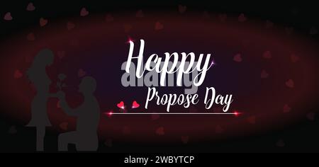 Sfondi e sfondi Happy Proposal Day che puoi scaricare e utilizzare sul tuo smartphone, tablet o computer. Illustrazione Vettoriale