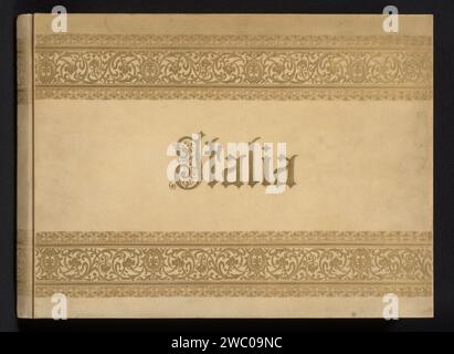 Album fotografico con registrazioni di immagini e opere d'arte in Italia, vari produttori, c. 1900 - album di foto con spranga anteriore e posteriore di pergamena o precedente al 1908. Entrambi sono decorati con motivi a foglia d'oro stilizzati, la piastra frontale è stampata con il testo "Italia". Le pagine sono decorate con rosso su taglio, i bratti sono decorati con motivi a foglia. L'album contiene 49 fogli con 91 foto e stampe. L'argomento riguarda principalmente le attrazioni turistiche di Roma e della città del Vaticano e i volti della costa italiana. Le foto, scattate da Alinari, sono probabilmente di data precedente e di nuovo stampate Foto Stock