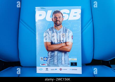 13 gennaio 2024; Coventry Building Society Arena, Coventry, Inghilterra; EFL Championship, Coventry City contro Leicester City; il programma di match di oggi nel posto dei manager credito: Action Plus Sports Images/Alamy Live News Foto Stock