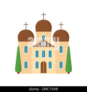 Appartamento della Chiesa cattolica Illustrazione Vettoriale