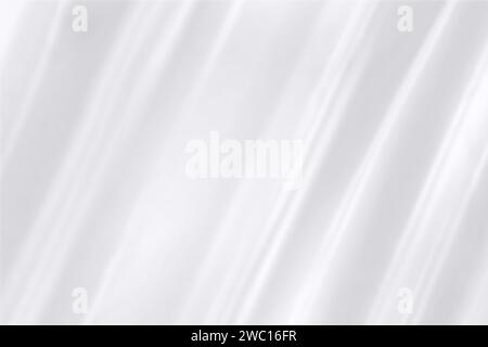 Sfondo astratto bianco. Effetto argento. Textur di colore grigio chiaro. Motivo platino grigio. Sfondo moderno. Stampa superficiale delicata sfumata Illustrazione Vettoriale