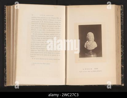 Buste van Lodewijk XVII, re di Francia, Charles Leymarie, dopo Anonymous, c. 1856 - nel o prima del 1866 fotografare carta albumen stampare persone storiche (ritratti e scene della vita) (+ (ritratto completo) busto) Foto Stock