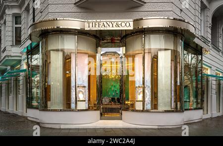 Negozio di lusso Tiffany & Co a Berlino, Germania Foto Stock