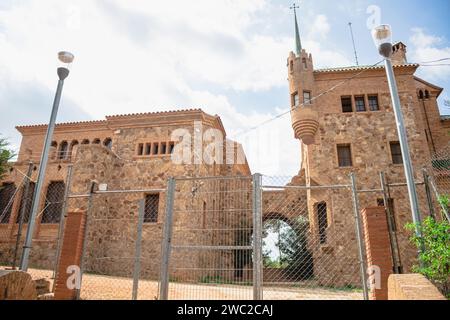 La colonia Güell, Barcellona, Antonio Gaudí Foto Stock