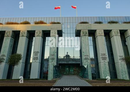 Edificio della corte suprème a Varsavia, Polonia Foto Stock