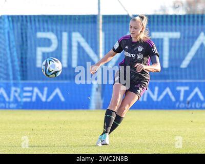 San Pedro del Pinatar, Spagna. 12 gennaio 2024. Georgia Stanway (31) di Bayern Monaco nella foto di una partita amichevole di calcio femminile tra il Bayern Monaco e il Granada CF di venerdì 11 gennaio 2024 a San Pedro del Pinatar, in Spagna. Credito: Sportpix/Alamy Live News Foto Stock