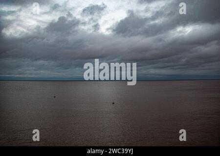 Splendido tramonto sul Mare del Nord a Cromer Foto Stock