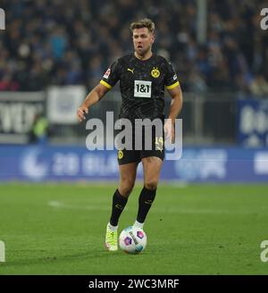 Darmstadt, Deutschland. 13 gennaio 2024. 13.01.2024, xdcx, Fussball Bundesliga, SV Darmstadt 98 - Borussia Dortmund, emonline, emspor, despor, v.l., NICLAS FÜLLKRUG (BORUSSIA DORTMUND) LE NORMATIVE DFL/DFB VIETANO QUALSIASI USO DI FOTOGRAFIE COME SEQUENZE DI IMMAGINI E/O QUASI-VIDEO. Credito: dpa/Alamy Live News Foto Stock