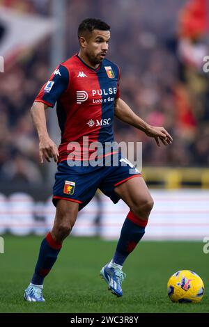 Genova, Italia. 13 gennaio 2024. Junior Messias del Genoa CFC in azione durante la partita di serie A tra Genoa CFC e Torino FC. Crediti: Nicolò campo/Alamy Live News Foto Stock