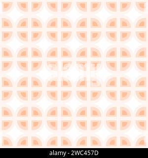 Motivo ornamentale senza cuciture di forme geometriche semplici in tonalità martellate alla moda. Isolare. EPS. Texture di sfondo ripetuta astratta. Modello per Web, poster, striscioni o biglietti, brochure Illustrazione Vettoriale