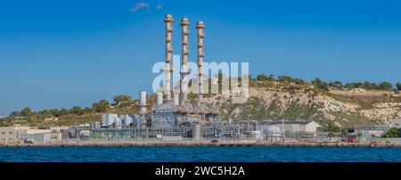 Centrale elettrica di Delimara a Marsaxlokk, Malta Foto Stock